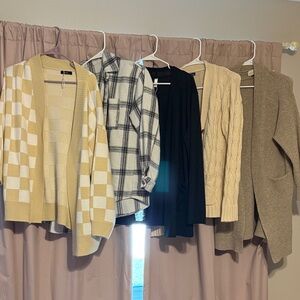 Womens size large lot of cardigans
